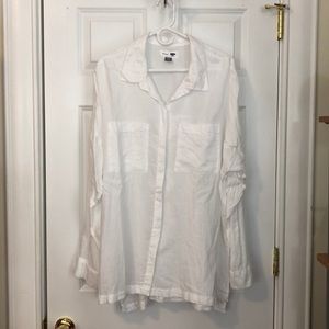 Long sleeved shirt/Beach coverup